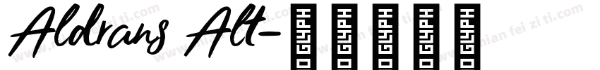 Aldrans Alt字体转换